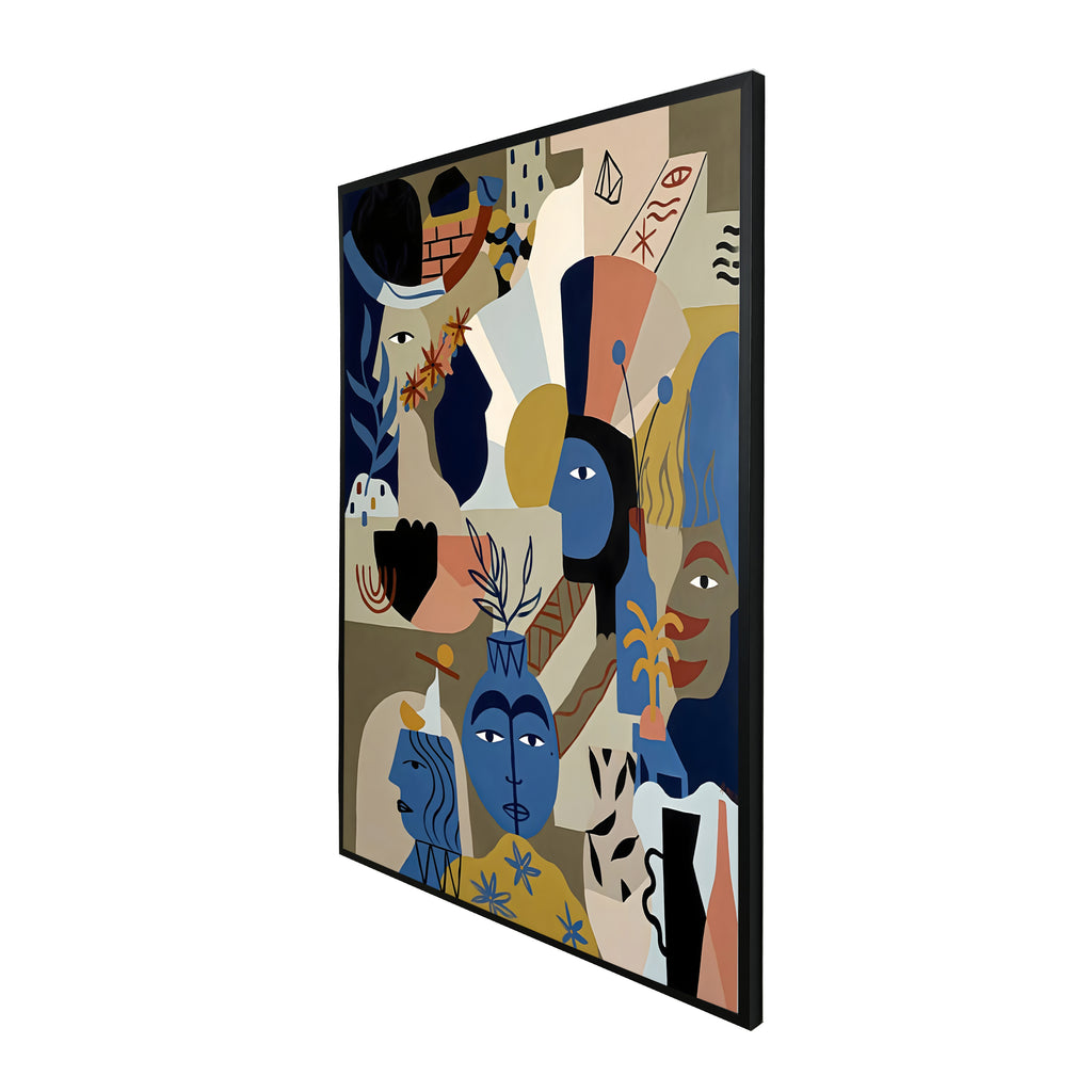 CROWD ART FRAMED PRINT 120 X 160 CM