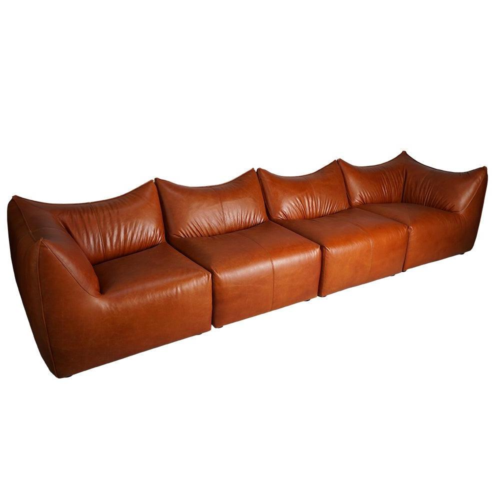 Brown Leather Sofa