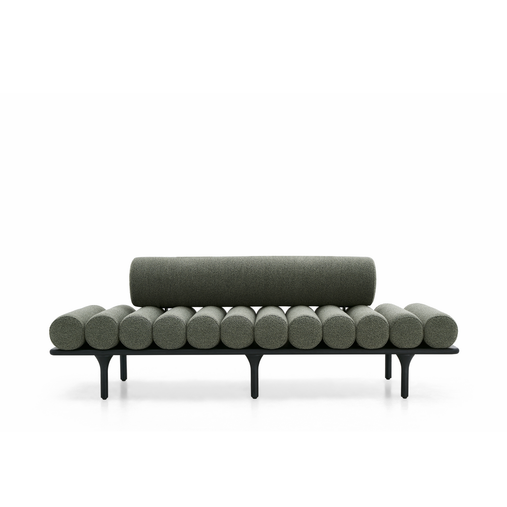 green modern sofa