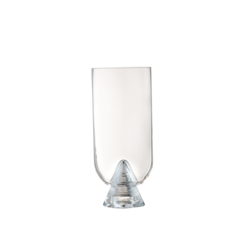 Glacies clear glass vase