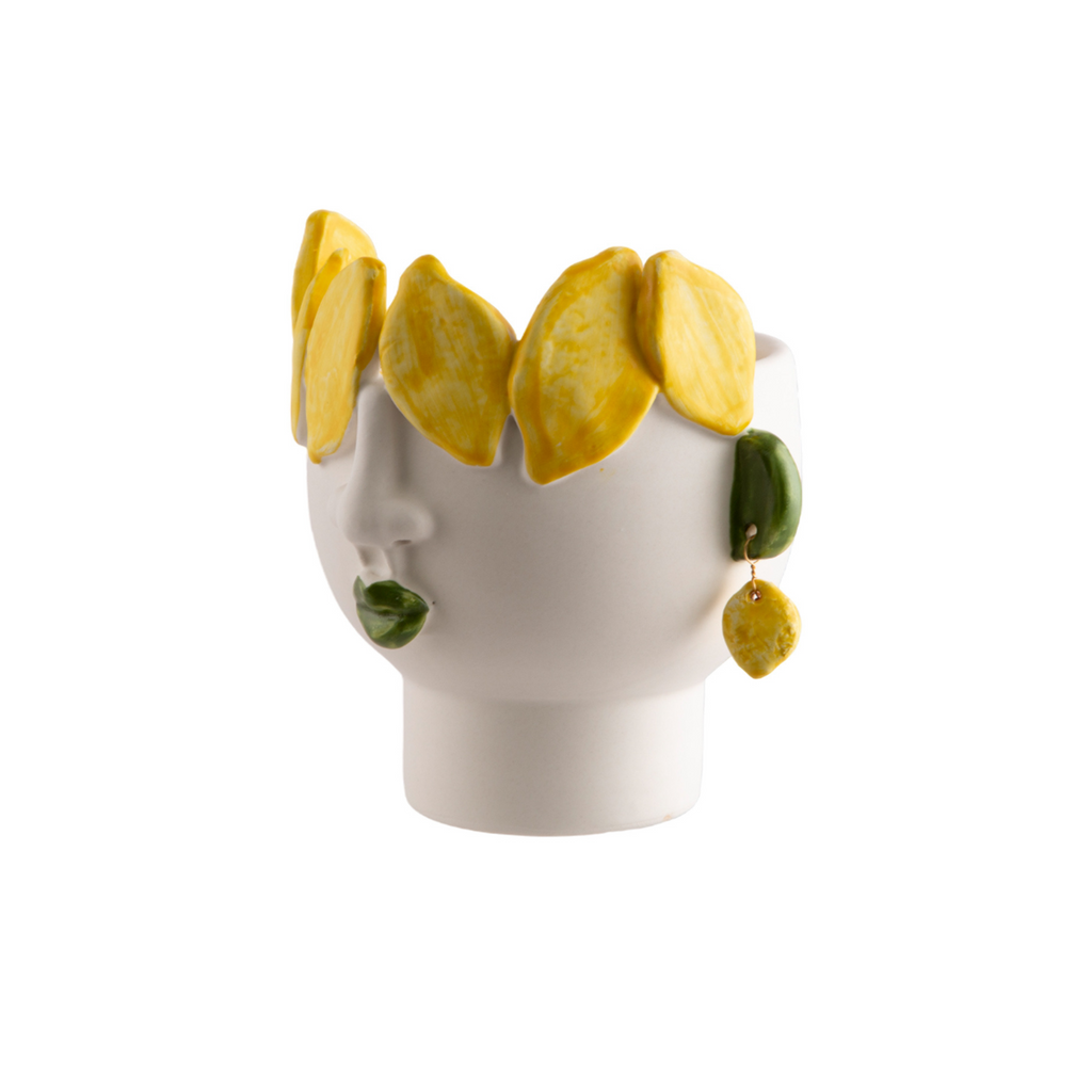 Filomena Small Head With Lemons And Earrings