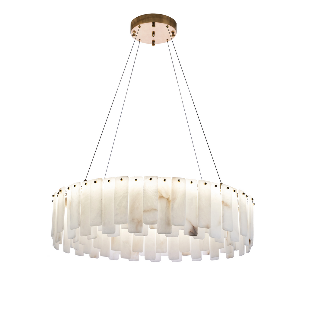 Maurine Big white chandelier lamp