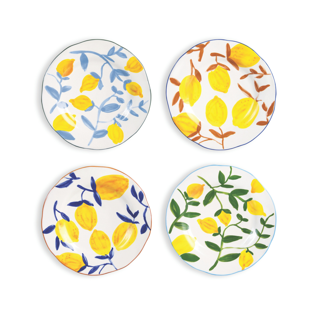 Lemon Twig Plates set of 4